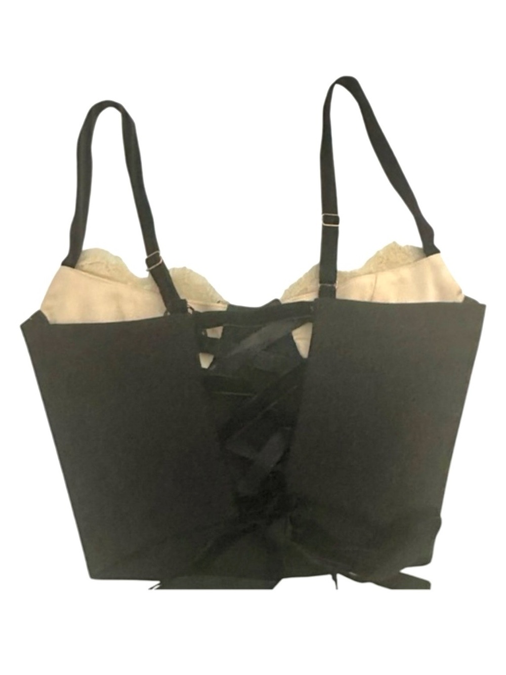 Rumored NWT Bardot Lace Up Corset Bustier Top Black Coquette/Balletcore Size XS - Picture 9 of 13